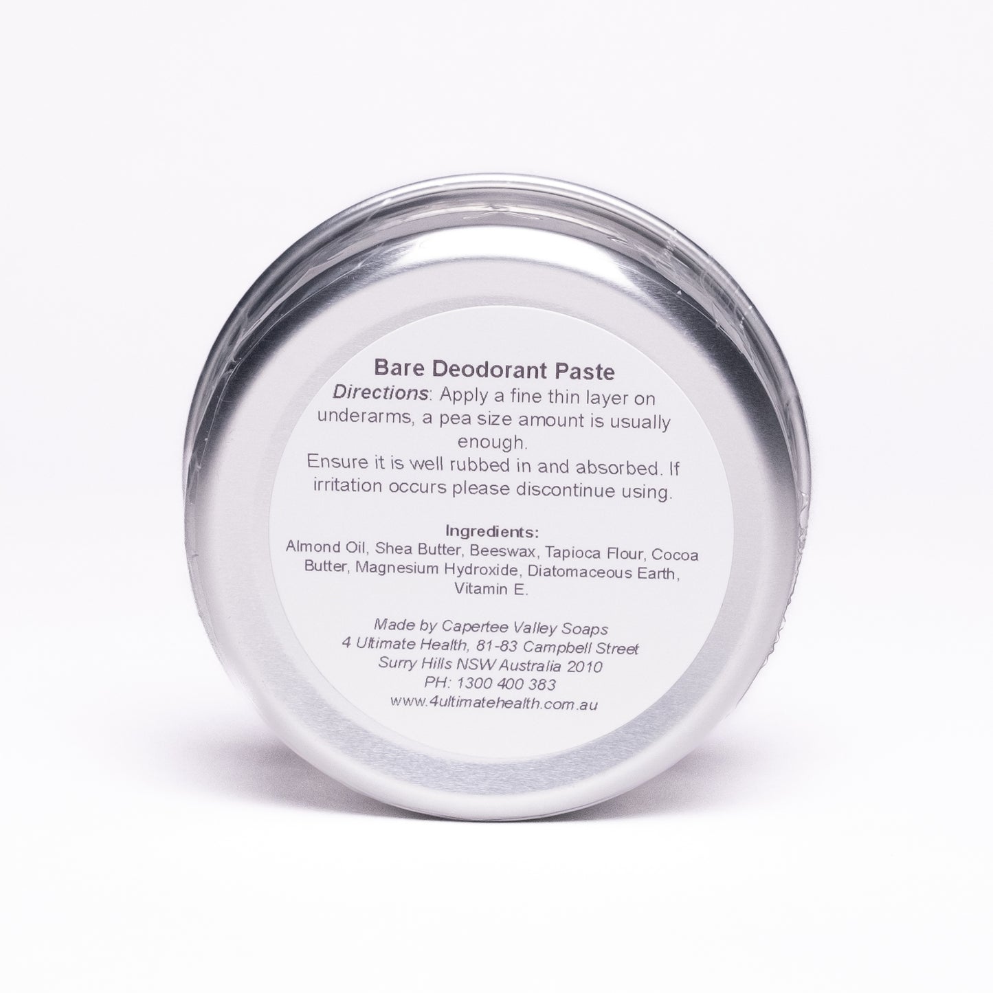 Natural Deodorant Paste