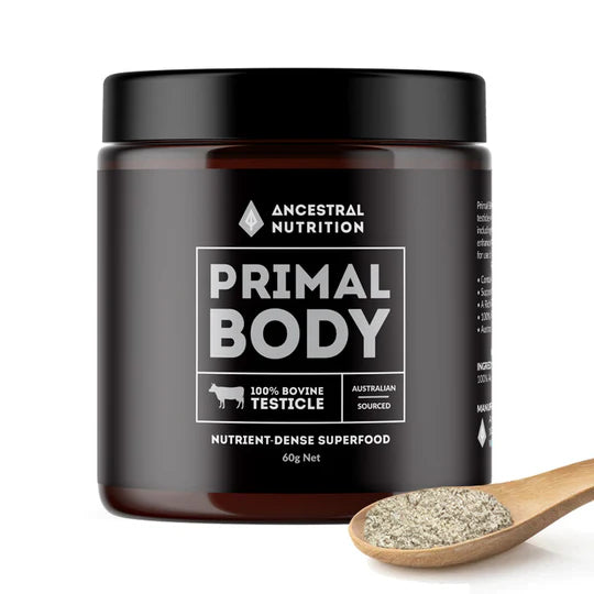 Primal Body – Grass Fed Bovine Testicle (Capsules / Powder)