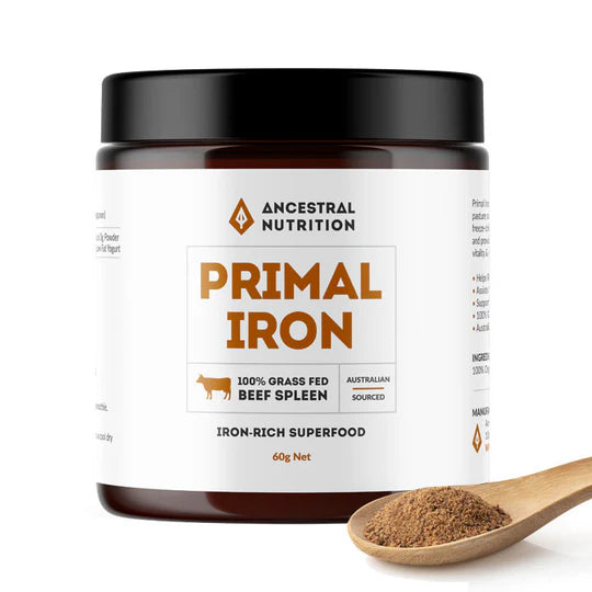 Primal Iron – Grass Fed Beef Spleen (Capsules / Powder)