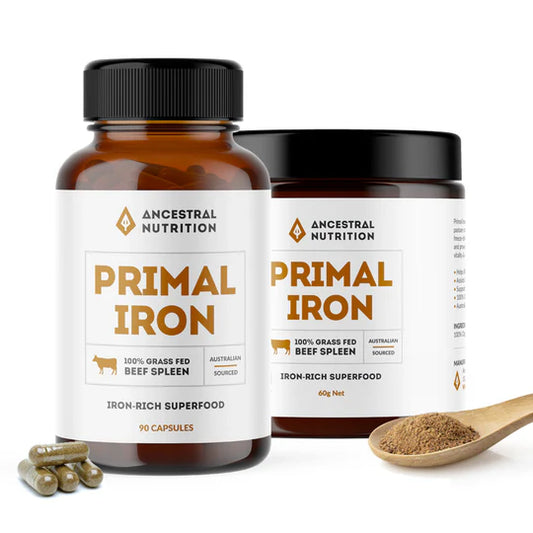 Primal Iron – Grass Fed Beef Spleen (Capsules / Powder)