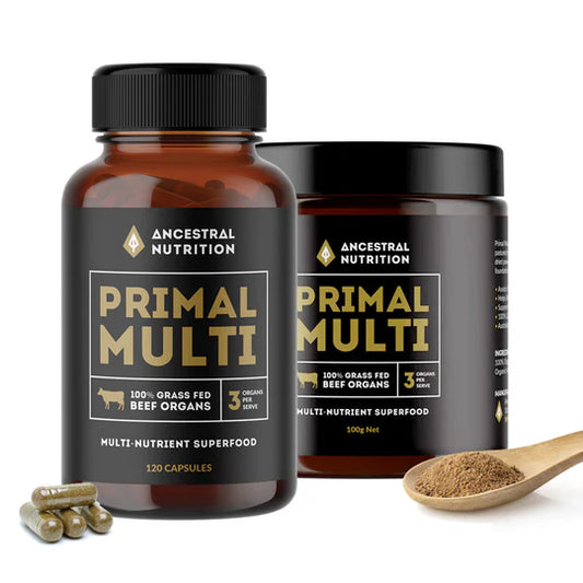 Primal Multi – Grass Fed Beef Organs (Capsules / Powder)