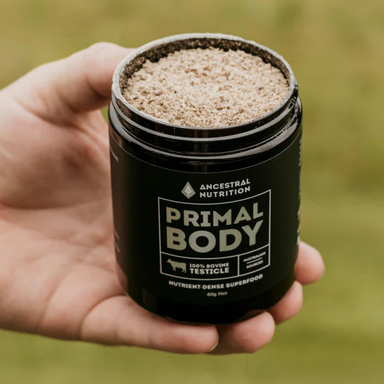 Primal Body – Grass Fed Bovine Testicle (Capsules / Powder)